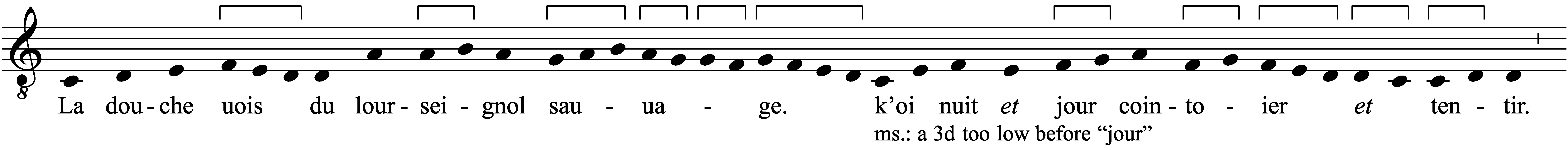 Work musical notation